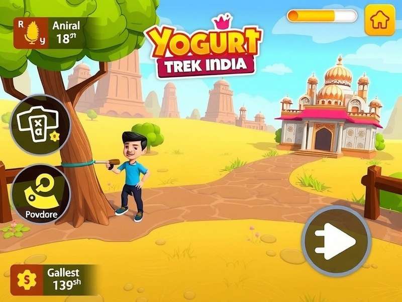Yogurt Trek India Game Screenshot